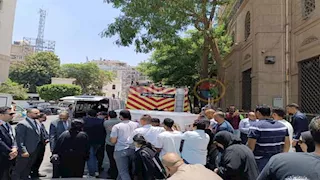 25 صورة من جنازة نجل الموسيقار صلاح الشرنوبي