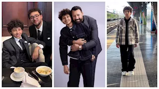 "رجلي الخارق".. أحمد فهمي يحتفل بعيد ميلاد نجله حسن