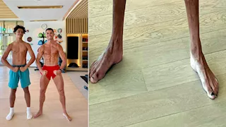 "يفعله المقاتلون".. ما سر "مناكير" كريستيانو رونالدو الأسود؟