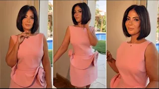 منى زكي تخطف الأنظار بفستان قصير- لن تتوقع سعره (صور)