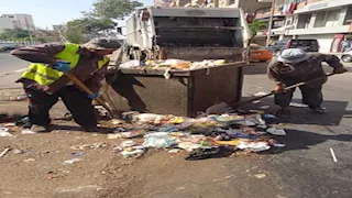 محافظ الإسماعيلية يوجّه بتكثيف أعمال النظافة وصيانة أعمدة الإنارة