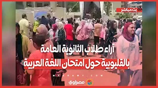 الامتحان طويل والنحو صعب .. آراء طلاب الثانوية العامة بالقليوبية حول امتحان اللغة العربية