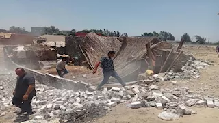 إزالة 9 تعديات على أراضٍ زراعية وأملاك دولة بالقنطرة غرب