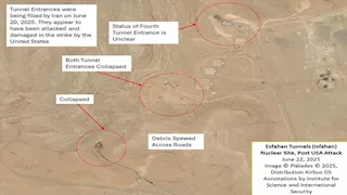 جراء الضربة الأمريكية.. معهد الأمن الدولي: مجمع أصفهان النووي الإيراني تضرر بشدة