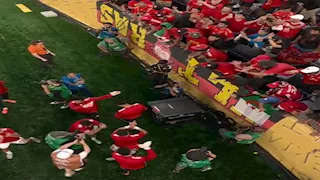 إنفانتينو يتابع مباراة إنتر ميامي وبالميراس من المدرجات (صورة)