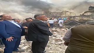 حريق هائل في مخزن دهانات بالبراجيل.. وبيان من الجيزة بالتفاصيل- صور