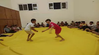  بالصور.. 57 لاعبًا يشاركون في المشروع القومي للموهبة الحركية باستاد الطور 