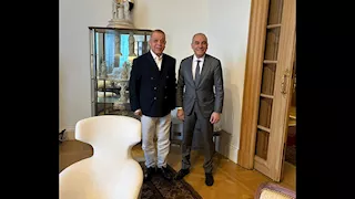 السفير علاء يوسف يستقبل النائب أسامة شرشر في مقر السفارة المصرية بباريس