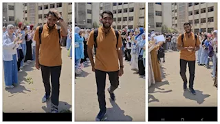 كرّموا زميلهم طالب آداب الزقازيق بممر شرفي: كان بيذاكر لنا (صور)