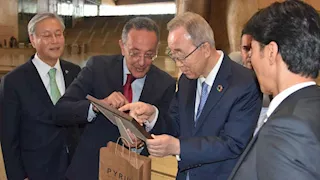 الأمين العام الأسبق للأمم المتحدة يزور المتحف المصري الكبير