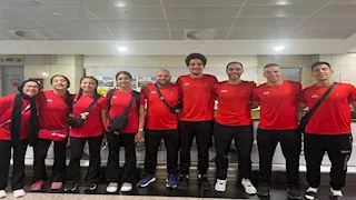 منتخب الريشة الطائرة الهوائية يغادر إلى غانا للمشاركة في بطولة إفريقيا