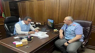 وزير الصحة يعقد اجتماعا مع رئيس بعثة الحج الطبية  في الأراضي المقدسة