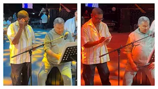 قبل حفل اليوم.. "فنان العرب" يشيد بـ هاني فرحات ويصفه بـ المايسترو المثقف