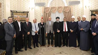 محافظ المنيا يستقبل المهنئين بعيد الأضحى (صور)