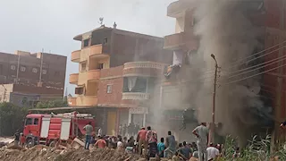 8 مصابين في حريق منزل بفايد