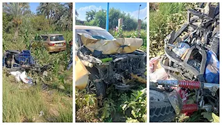 ضحية ومصاب في تصادم مروع بالفيوم