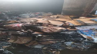 حريق بمصنع سناكس في بنها والنيابة تباشر التحقيق (صور)