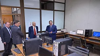 صور.. معامل التنسيق الإلكتروني بجامعة القاهرة جاهزة لاستقبال طلاب الثانوية 