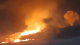 حريق هائل يلتهم منطقة زراعات قرب "ركن فاروق" بحلوان- صور