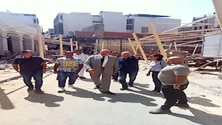 14 صورة.. إنشاء باكيات لنقل الباعة الجائلين بمنطقة العتبة