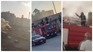 السيطرة على حريق بمحيط قاعات مناسبات شرقي الإسكندرية (صور)