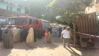 إصابة أسرة في انهيار منزل وتصدع 6 منازل مجاورة بأسيوط (صور)