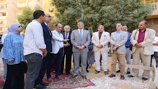 محافظ الجيزة يضع حجر أساس مكتبة مصر العامة بالعمرانية