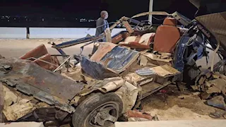 مصرع 4 وإصابة 15 في تصادم بمحور ديروط في أسيوط (صور)