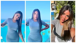 بالصور.. سارة سلامة بإطلالة جذابة على البحر