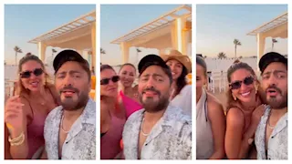 بالفيديو.. مي سليم ونسرين أمين ترقصان مع تامر حسني على أغاني ألبوم "لينا معاد"