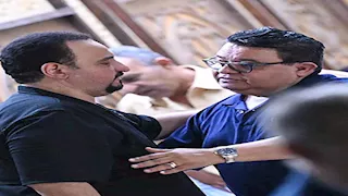 بالصور.. نجوم الفن يقدمون واجب العزاء في والدة الفنان هشام إسماعيل