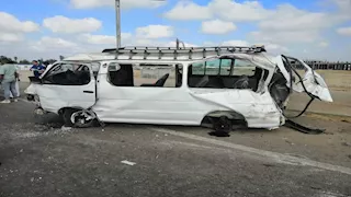 ‬9 مصابين في حادث ميكروباص بسوهاج