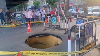 صرف صحى القاهرة: انتهاء إصلاح الهبوط الأرضي أسفل كوبري التجنيد بجسر السويس 