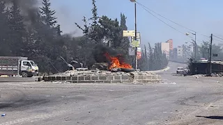 فيديو| قصف إسرائيلي يستهدف تجمعًا لمقاتلي العشائر السورية بالسويداء