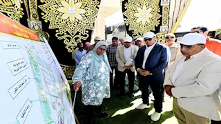 وزير الإسكان ومحافظ الدقهلية يتفقدان محطة مياه شرب نبروه بطاقة ٣٤ الف َم٣/يوم