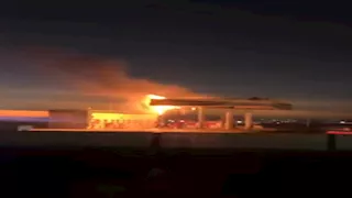  السيطرة على حريق في محطة بنزين بالكيلو 21 غرب الإسكندرية- صور