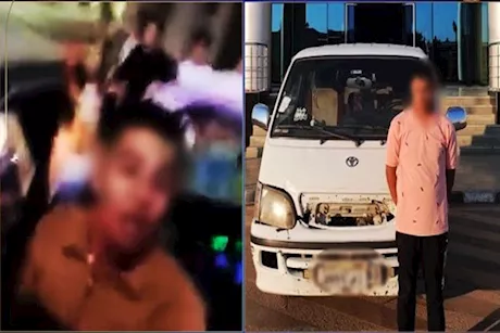 فيديو مثير| سائق ميكروباص يعتدي على مهندس وسط الطريق بمفك.. والداخلية تتحرك