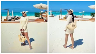 أحدث جلسة تصوير جريئة لـ ريم سامي أمام البحر.. ومي عمر تعلق (صور)