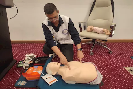  الصحة: تدريب 40 موظفًا حكوميًا على إنقاذ مصابي توقف القلب المفاجئ