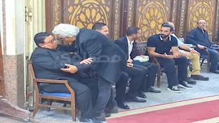الصور الأولى من عزاء شقيق المخرج خالد جلال
