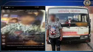 سائق ميكروباص يسير عكس الاتجاه ويهدد مواطنًا بسلاح أبيض بعد تصويره