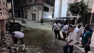 ‬"الشوارع اتغرقت".. انفجار ماسورة مياه في الباجور بالمنوفية (صور)