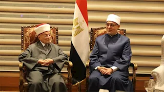 نظير عياد يستقبل مفتي القدس والديار الفلسطينية