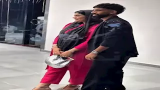 10 صور لاحتفال زوجة مروان عطية بافتتاح مشروعه الخاص