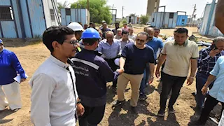 محافظ أسيوط يتفقد محطة مياه كوم بوها بعد تشغيل بوستر جديد - صور