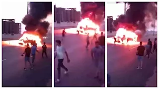 "السيارة ولعت".. مصرع 4 أشخاص وإصابة آخر في حادث على طريق الساحل (صور)