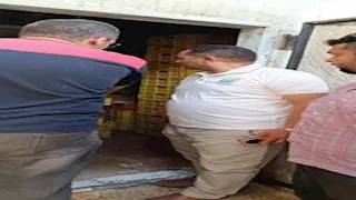 7 صور.. ضبط 10 أطنان من هياكل الدواجن الفاسدة بالجيزة