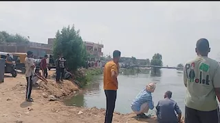 انتشال جثمان شاب غرق فى ترعة سرابيوم بالإسماعيلية