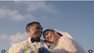 "على أنغام قسم الشكاوي وأنا والقمر".. رقص أحمد الجندي وزوجته مريم عامر