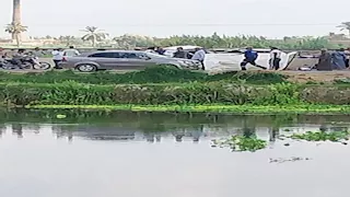 6 مصابين في انقلاب ميكروباص على طريق الإسماعيلية الصحراوي